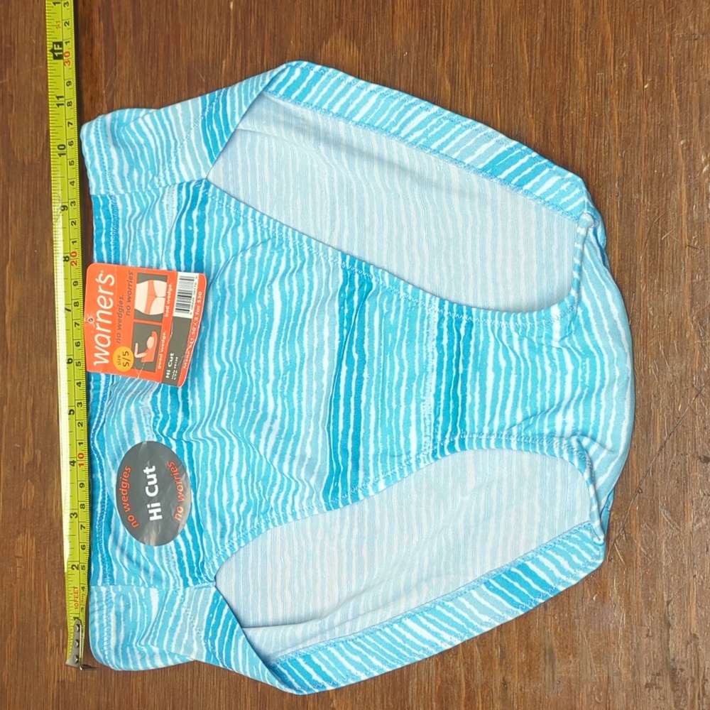 NWT Warner's No Wedgies Hi Cut Panties 5139 Polka Dot - Size 5/S